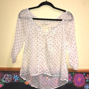 ABERCROMBIE MESH BLOUSE